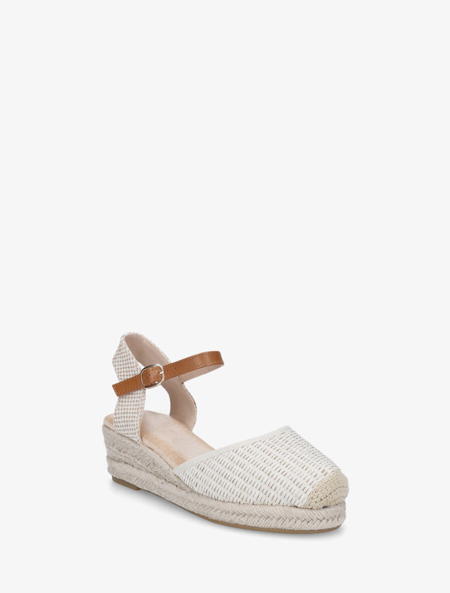 Espadrilles mi-hautes en raphia - Beige - 2