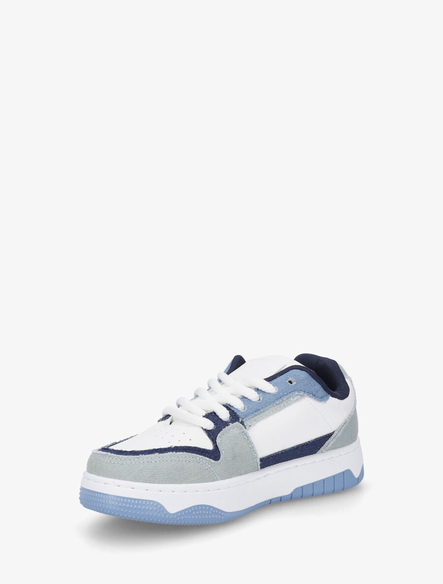 Sneakers à motif étoile - Bleu - 3