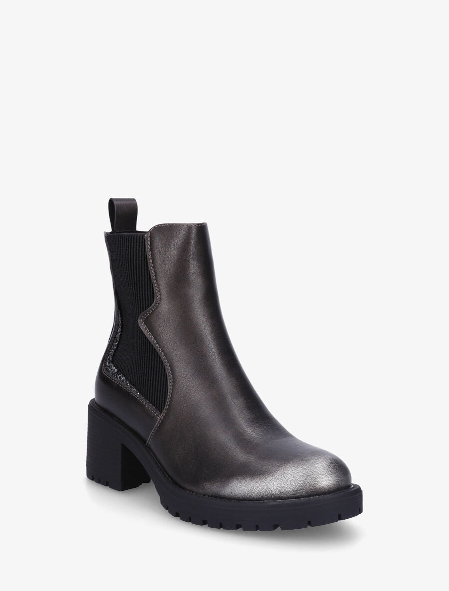 Bottines élastiquées à détail irisé - Bronze - 2