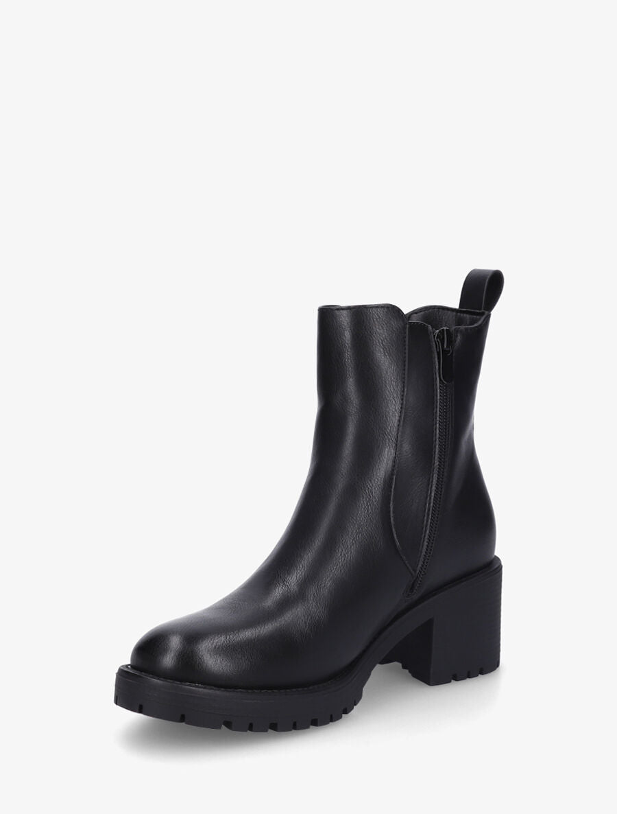 Bottines élastiquées à détail irisé - Noir - 3