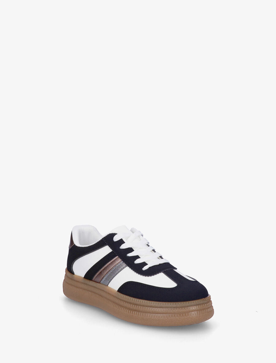 Sneakers à semelle épaisse - Noir - 2