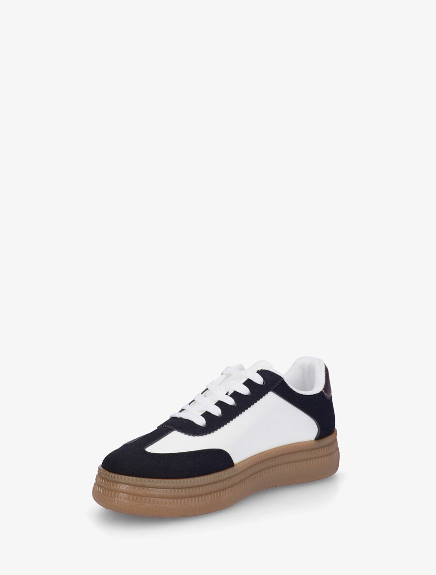 Sneakers à semelle épaisse - Noir - 3