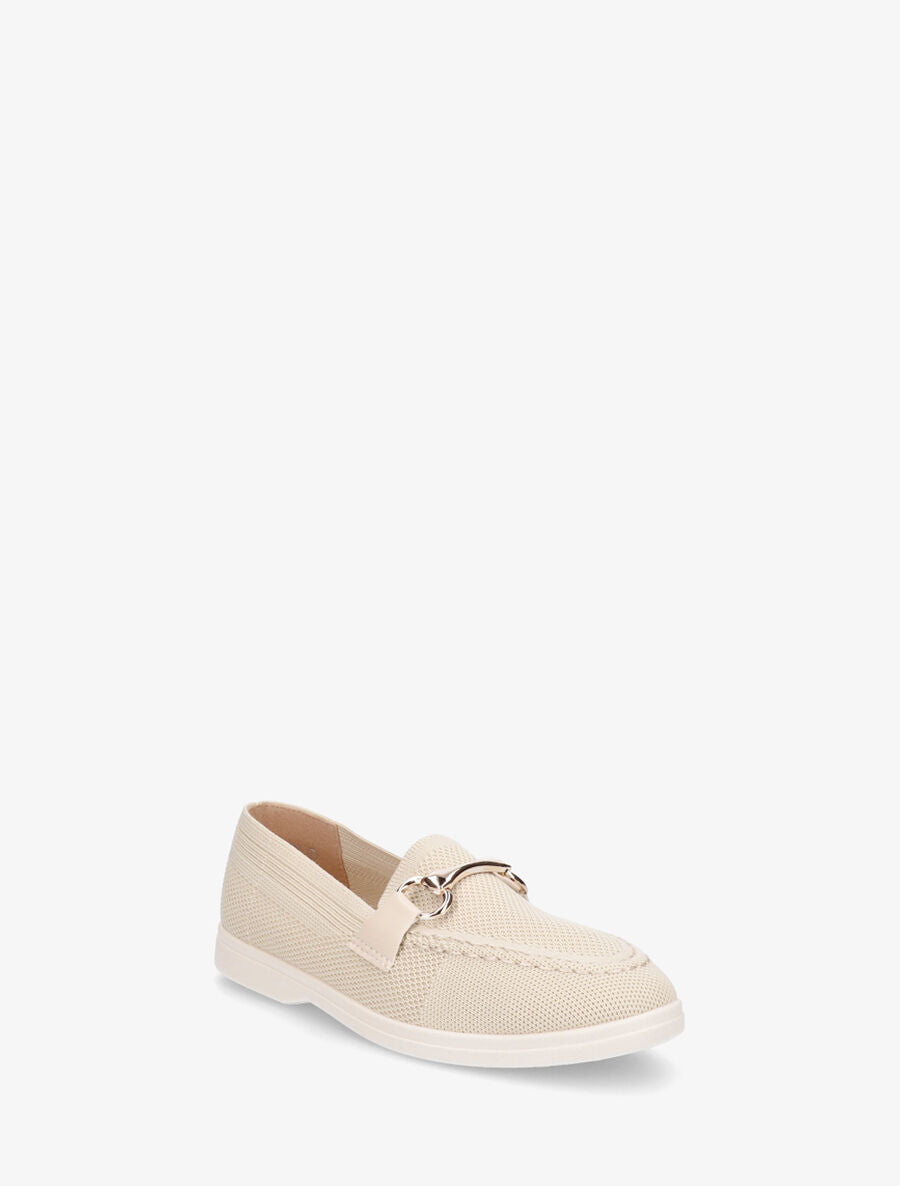 Mocassins souples en maille - Beige - 2