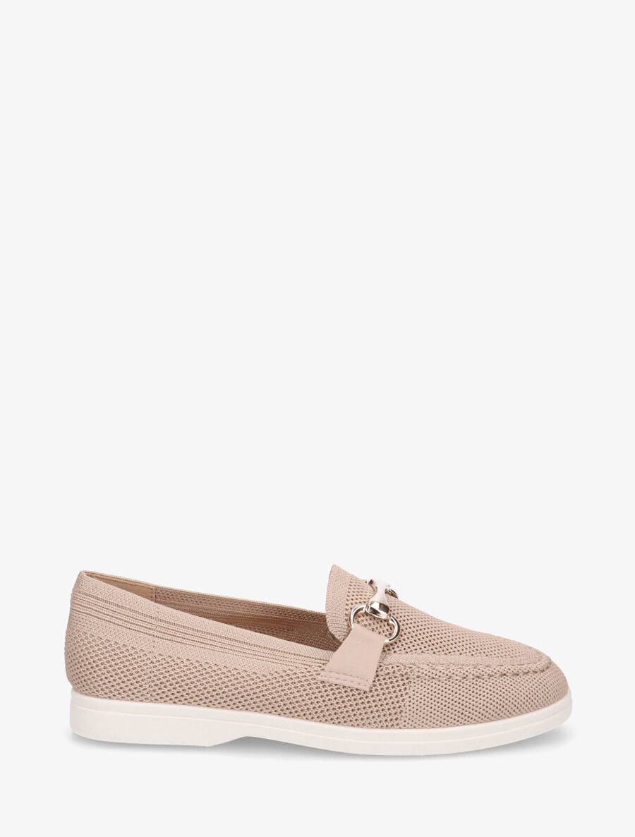 Mocassins souples en maille - Taupe - 1