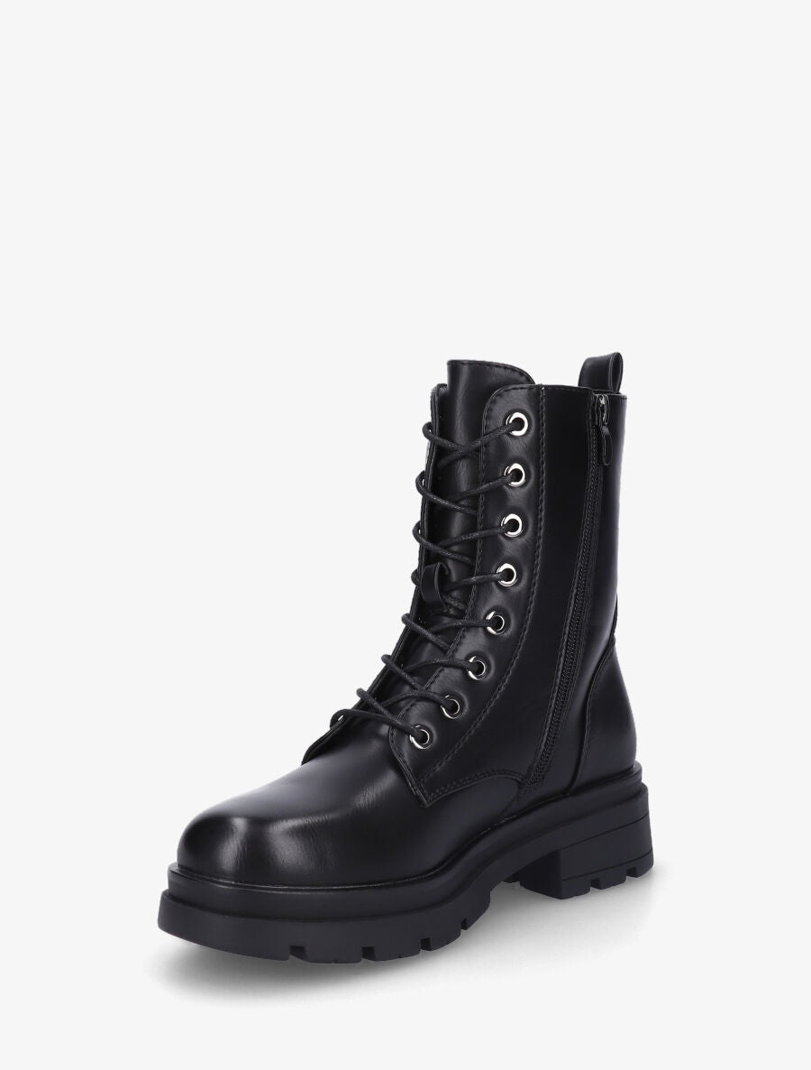 Bottines montantes à lacets - Noir - 3