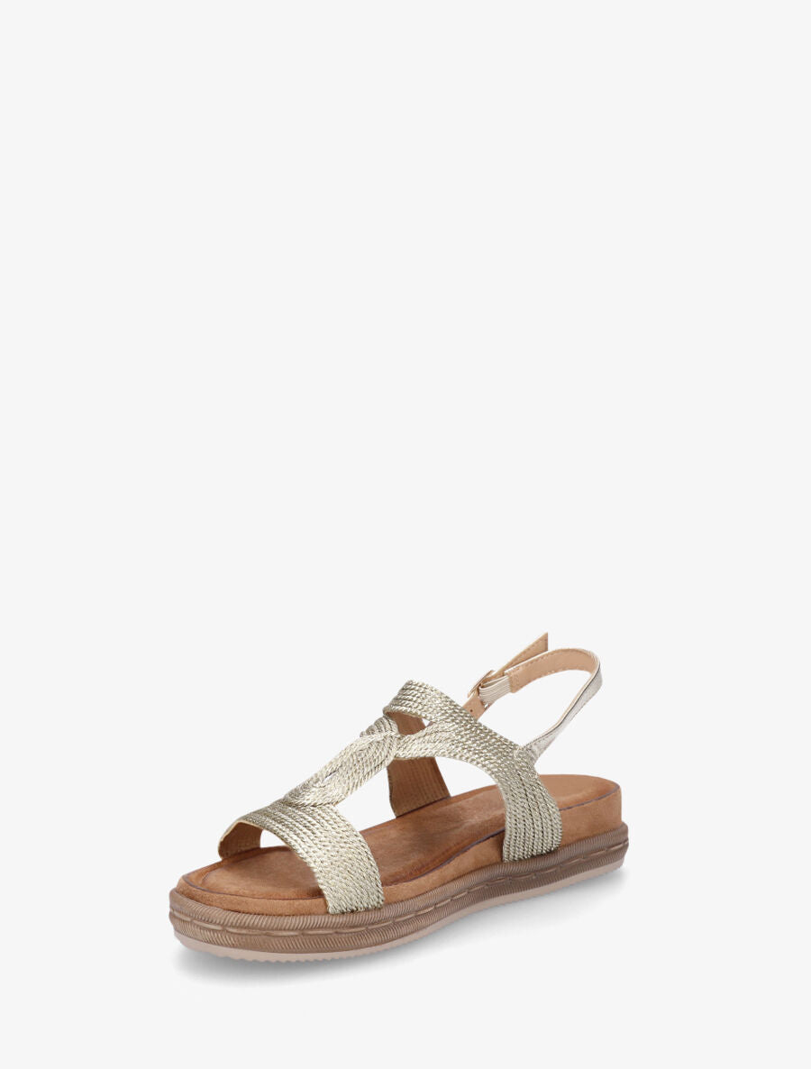 Nu-pieds style corde - Or - 4