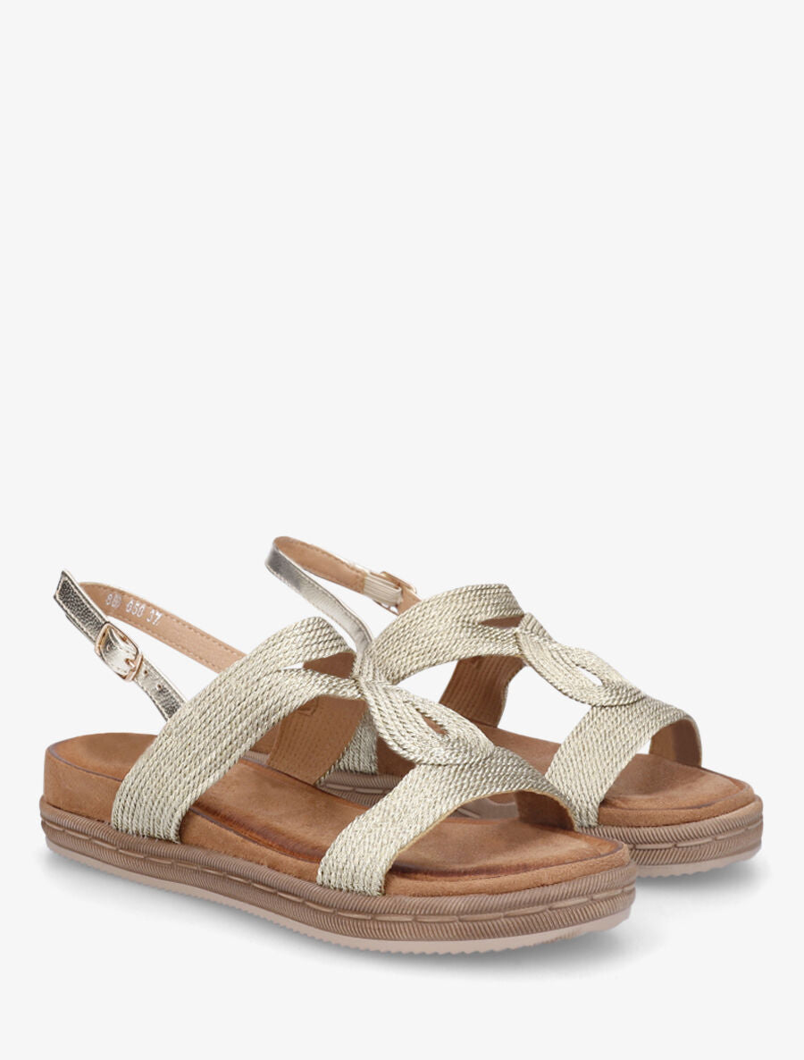 Nu-pieds style corde - Or - 5