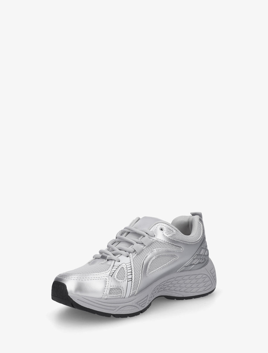 Baskets style running - Argent - 3