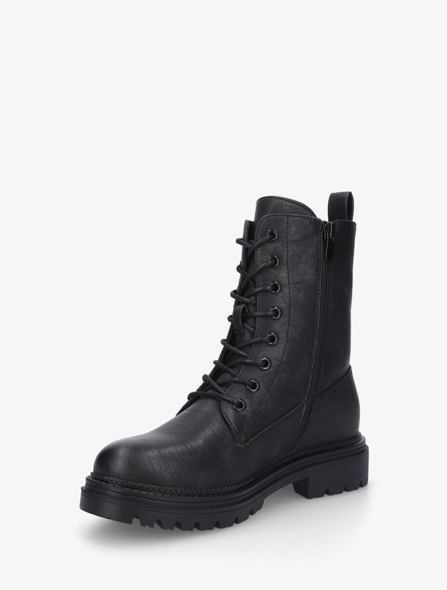 Boots en simili style rangers - Noir - 3