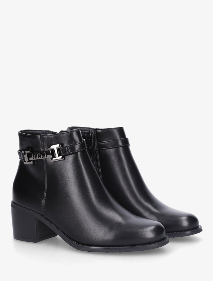 Bottines classiques à boucle - Noir - 4