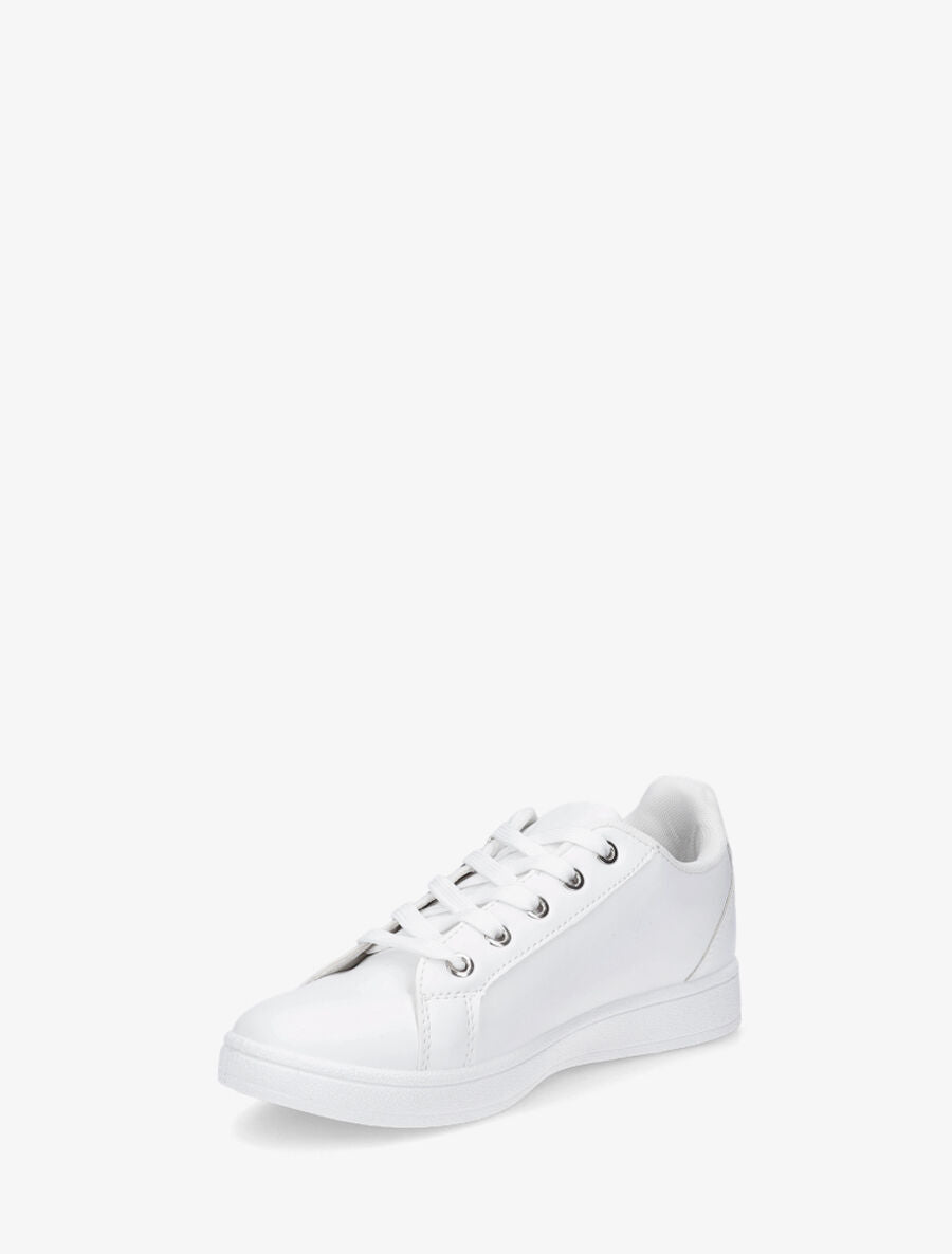 Baskets à zip en simili - Blanc - 3