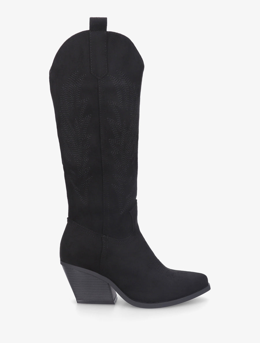 Bottes style santiags - Noir - 1