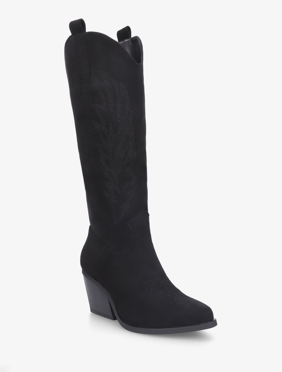 Bottes style santiags - Noir - 2