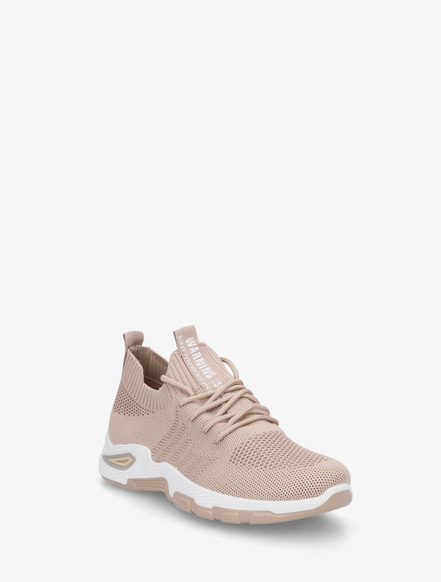 Baskets souples en maille - Beige foncé - 2