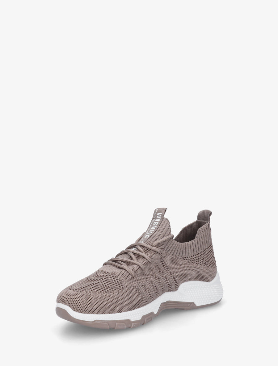Baskets souples en maille - Taupe - 3