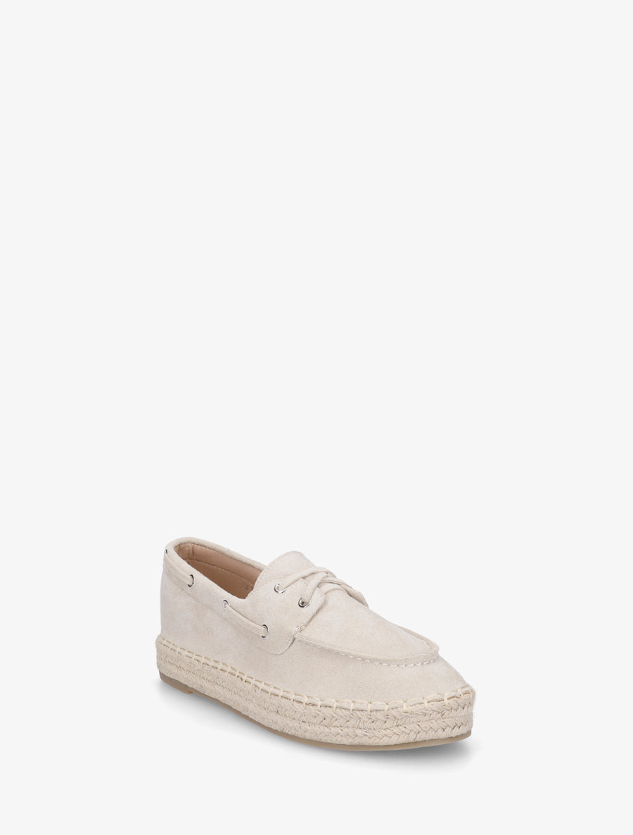 Espadrilles en suédine - Beige - 2