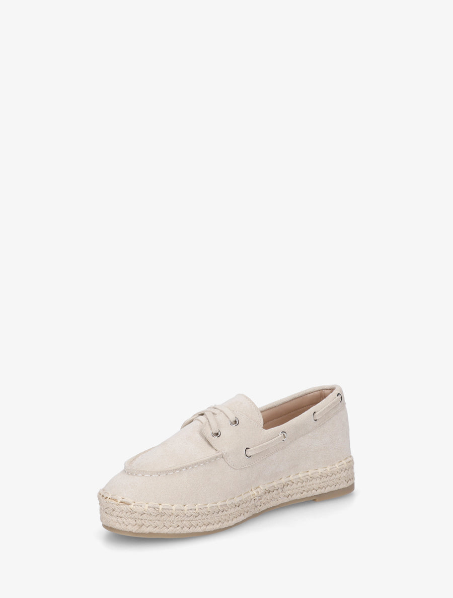 Espadrilles en suédine - Beige - 3