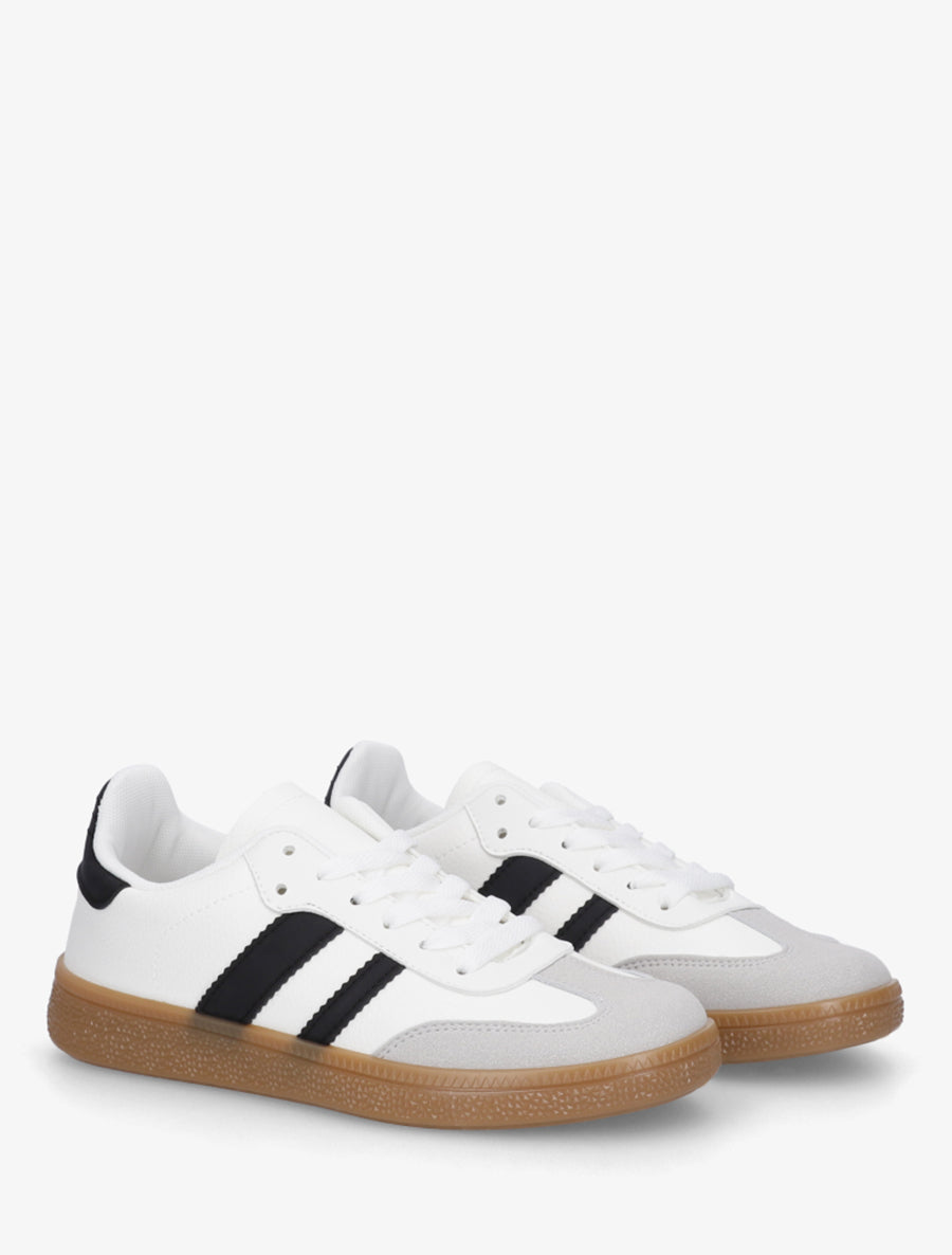 Baskets à bandes contrastantes - Blanc - 4