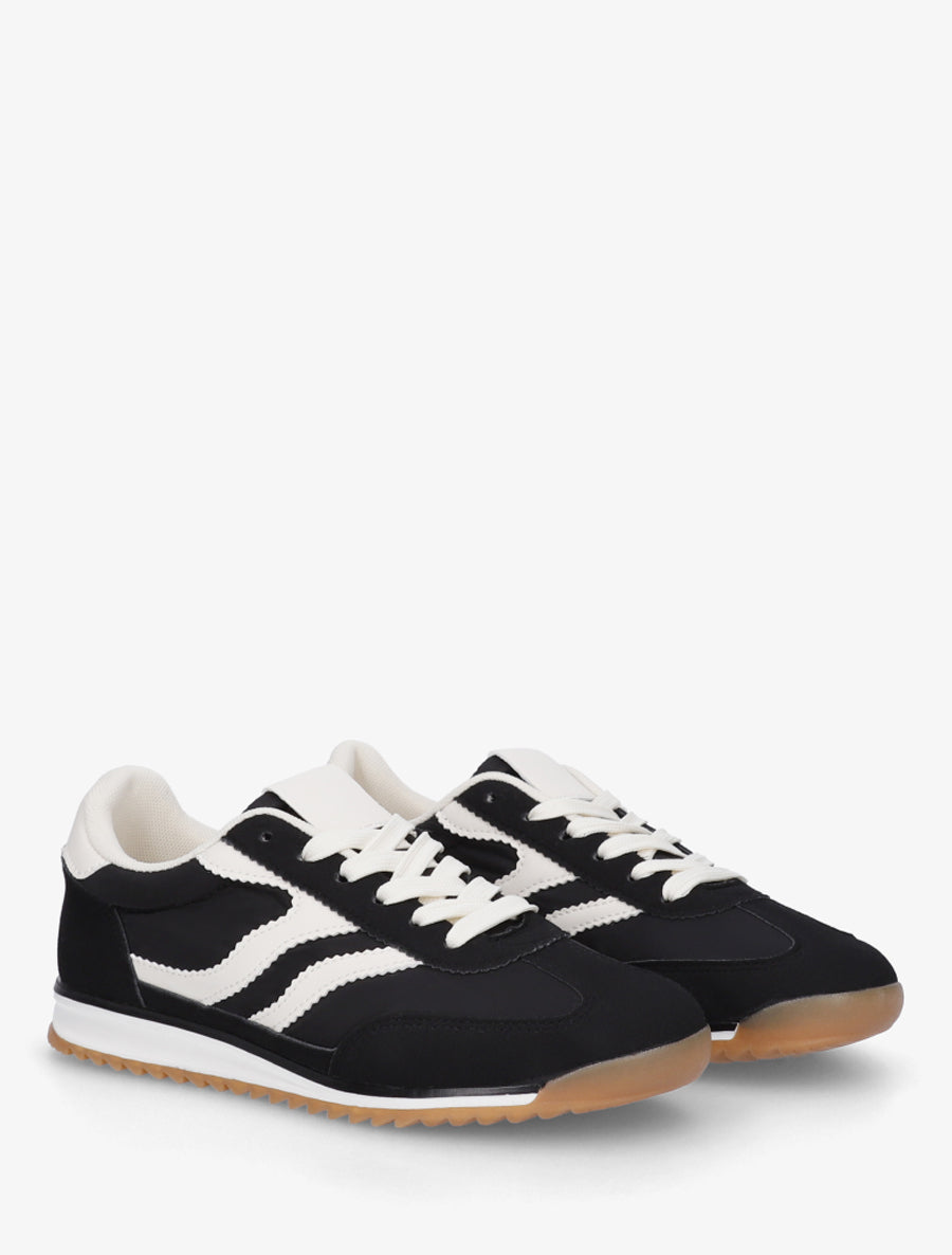 Sneakers à double lacets - Noir - 4