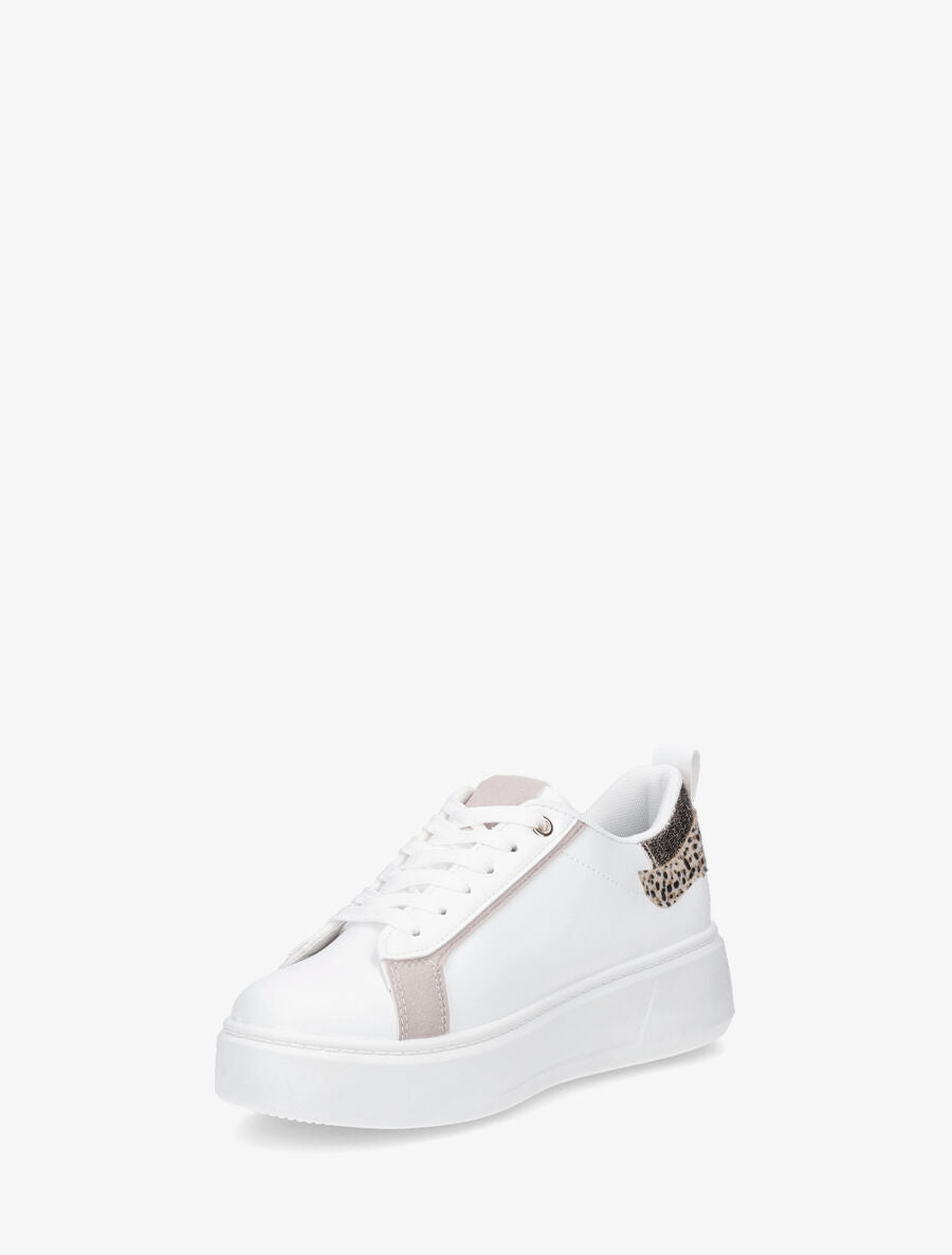 Sneakers en simili à motif étoile pailletée - Magenta - 3