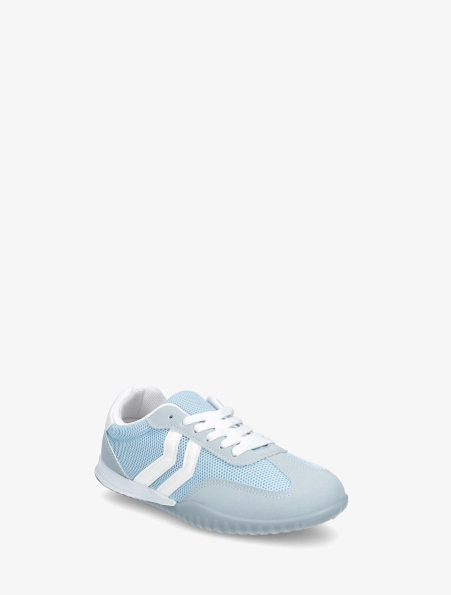 Sneakers bimatière à bouts ronds - Bleu ciel - 2