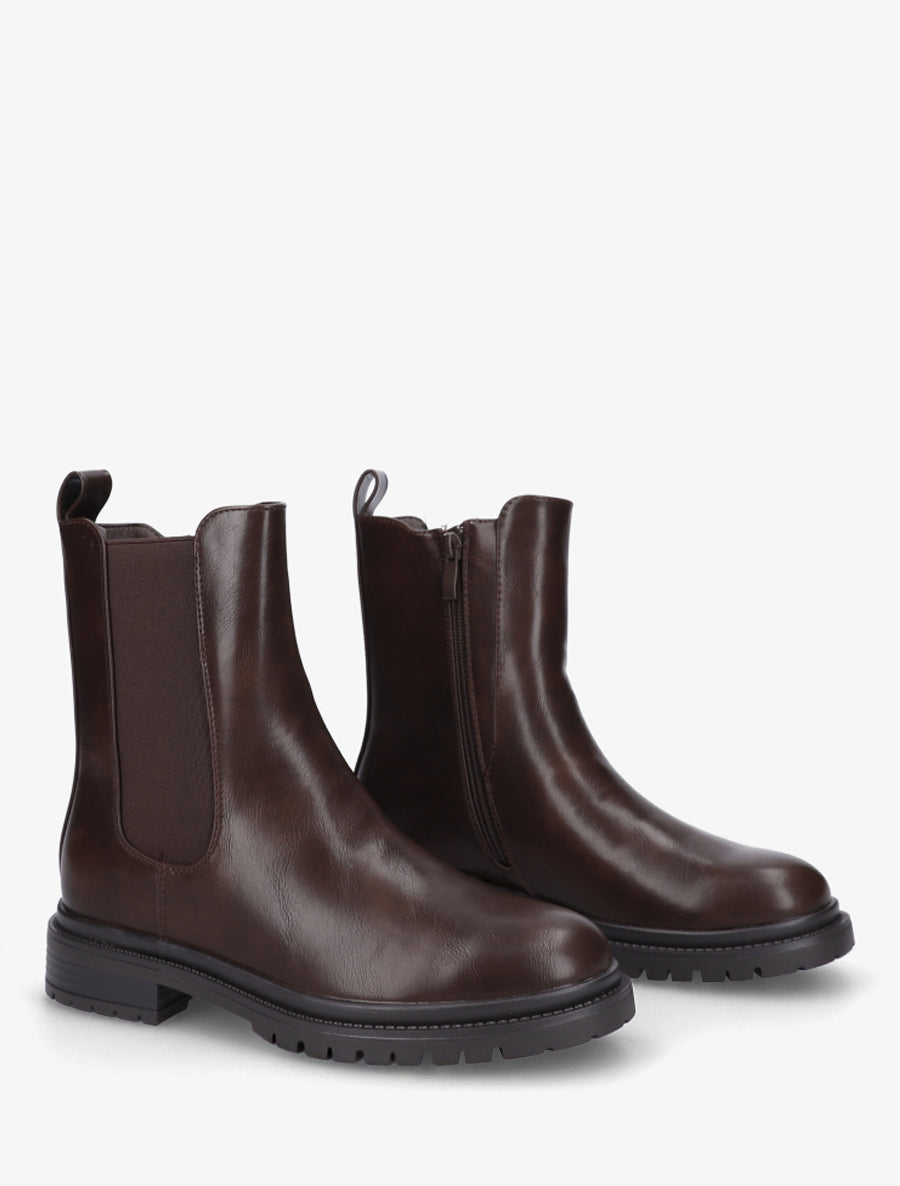 Chelsea boots unies - Marron - 4