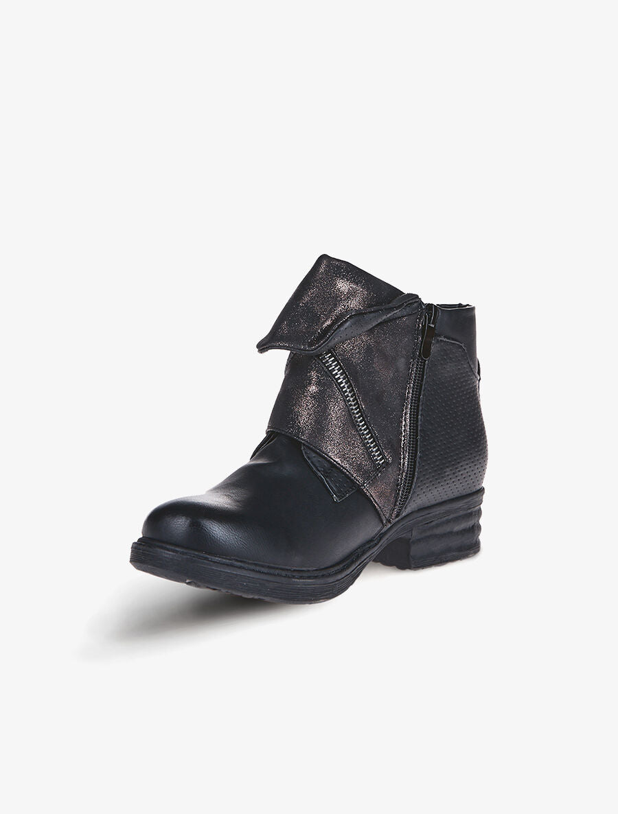 Boots revers rabattu - Noir - 3