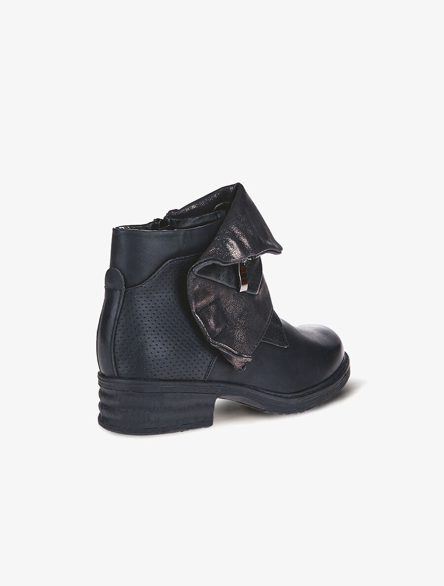 Boots revers rabattu - Noir - 4