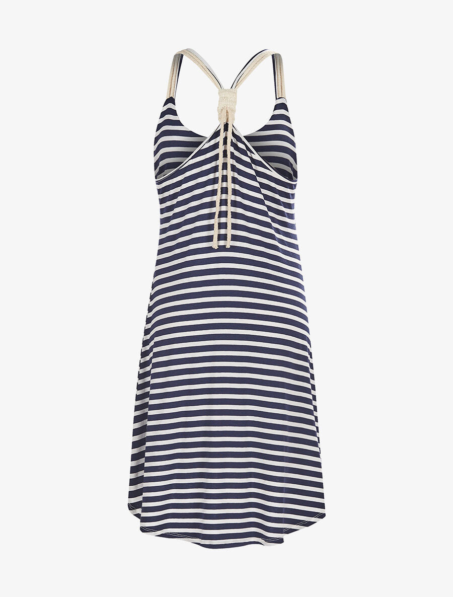 Robe marinière trapèze - marine - 2