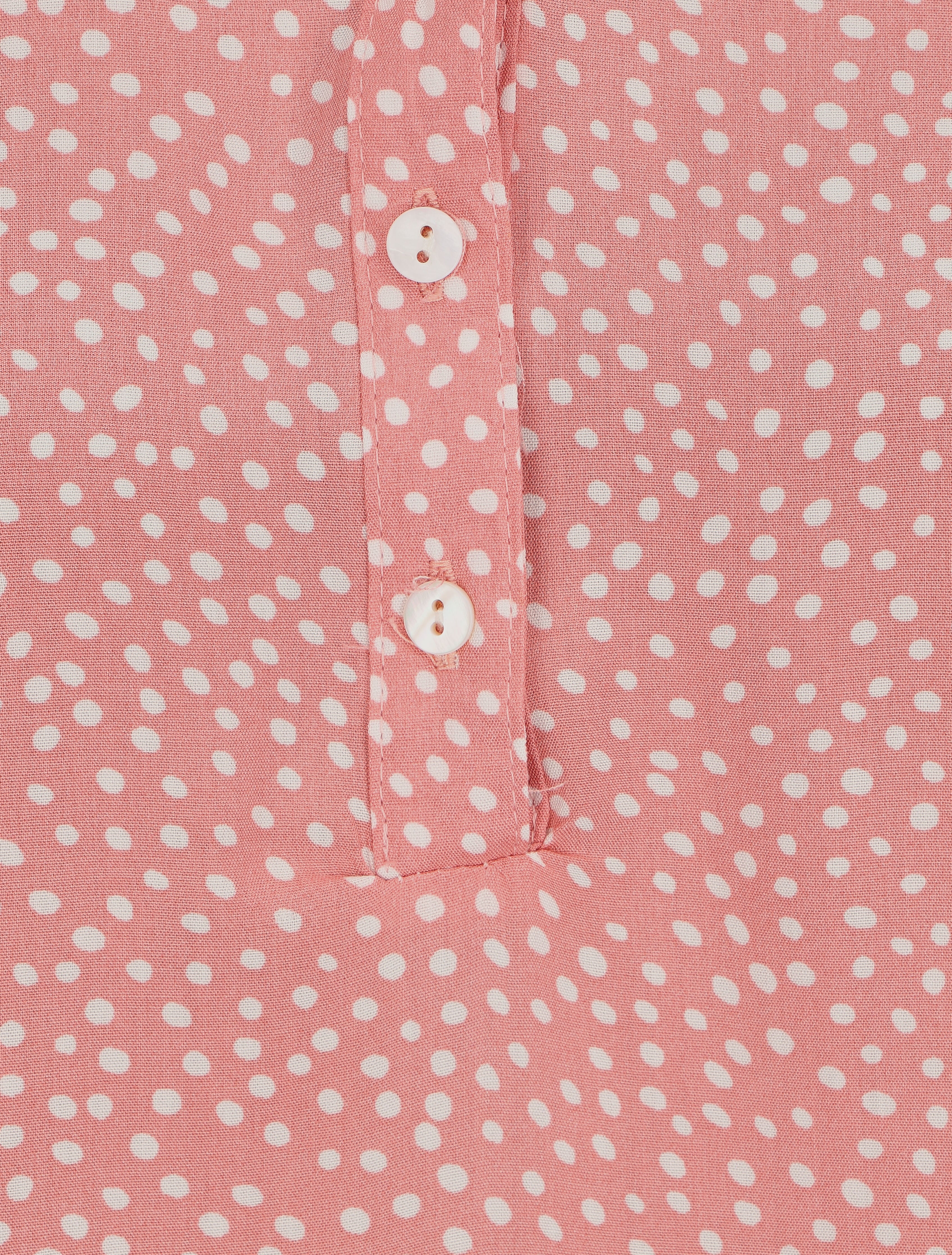 Blouse à imprimé à pois - Rose - 3