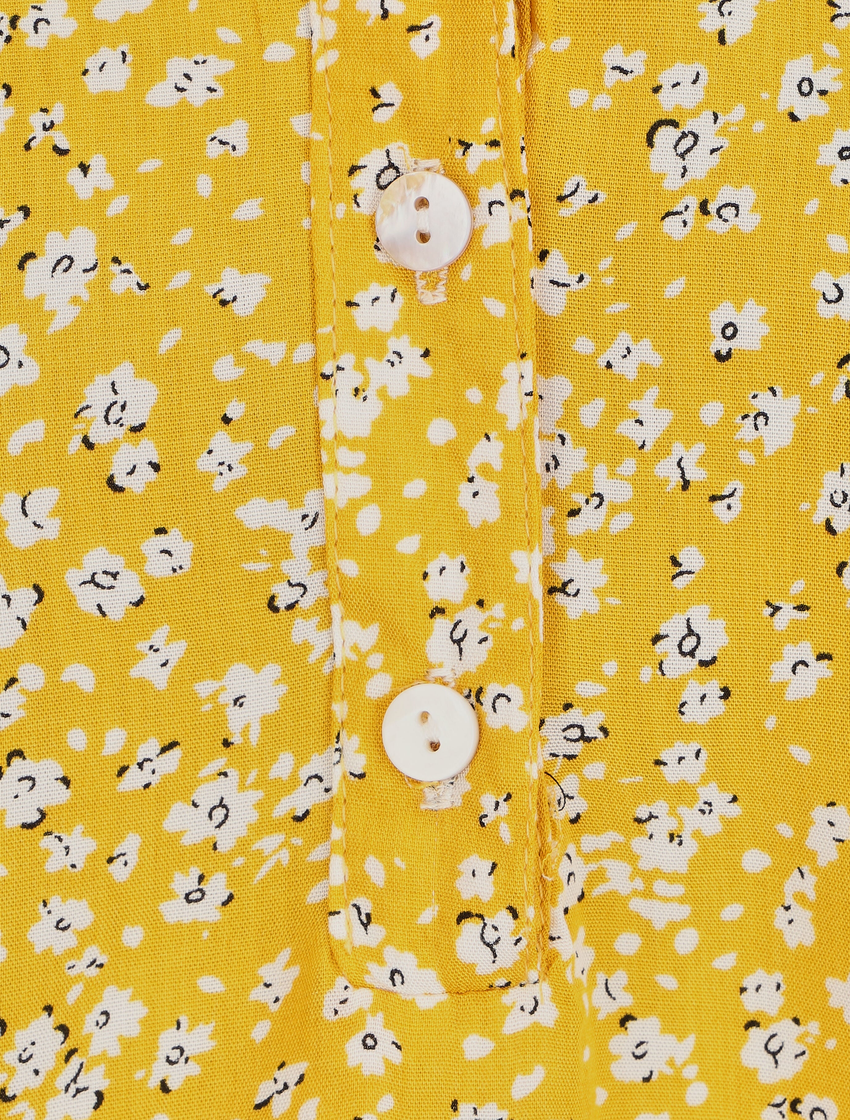 Blouse à imprimé à floral - Jaune - 3