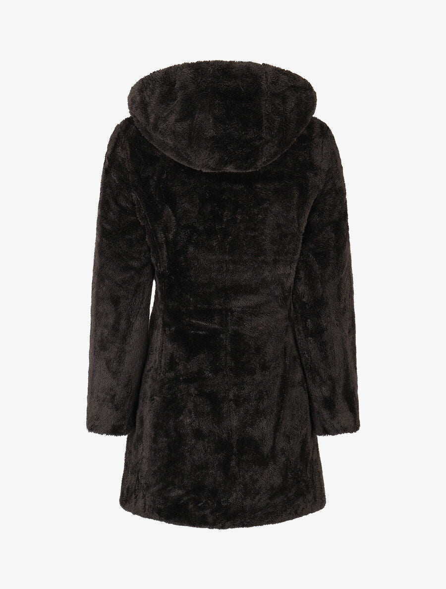 Doudoune réversible uni à capuche - Noir - 5