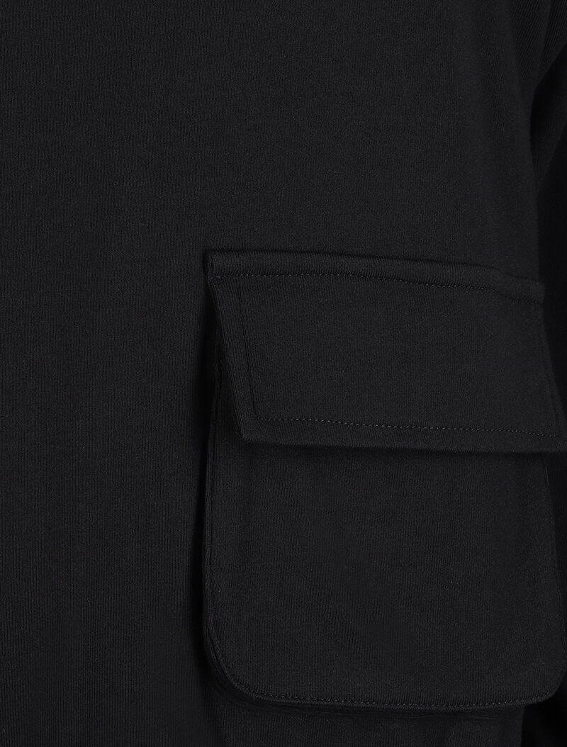 Sweat cargo à capuche - Noir - 3