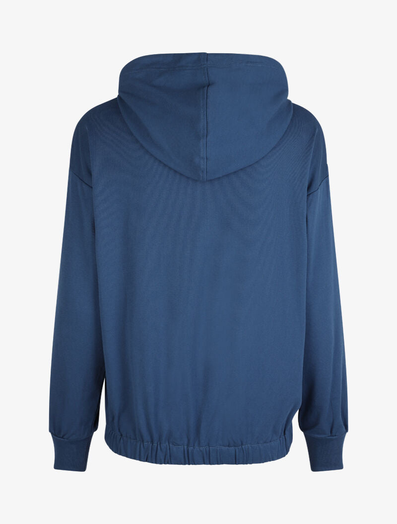 Sweat cargo à capuche - Bleu - 2
