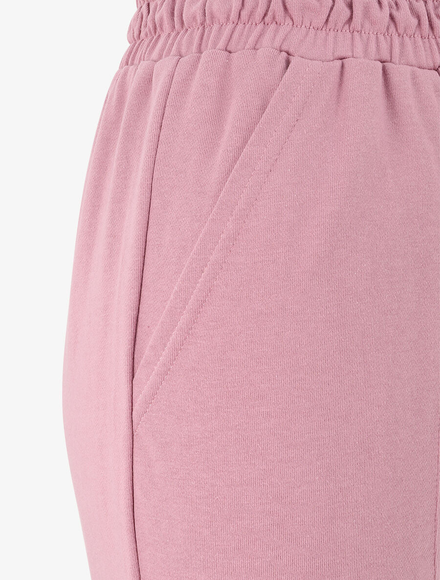 Jogging regular uni taille haute - Vieux rose - 3