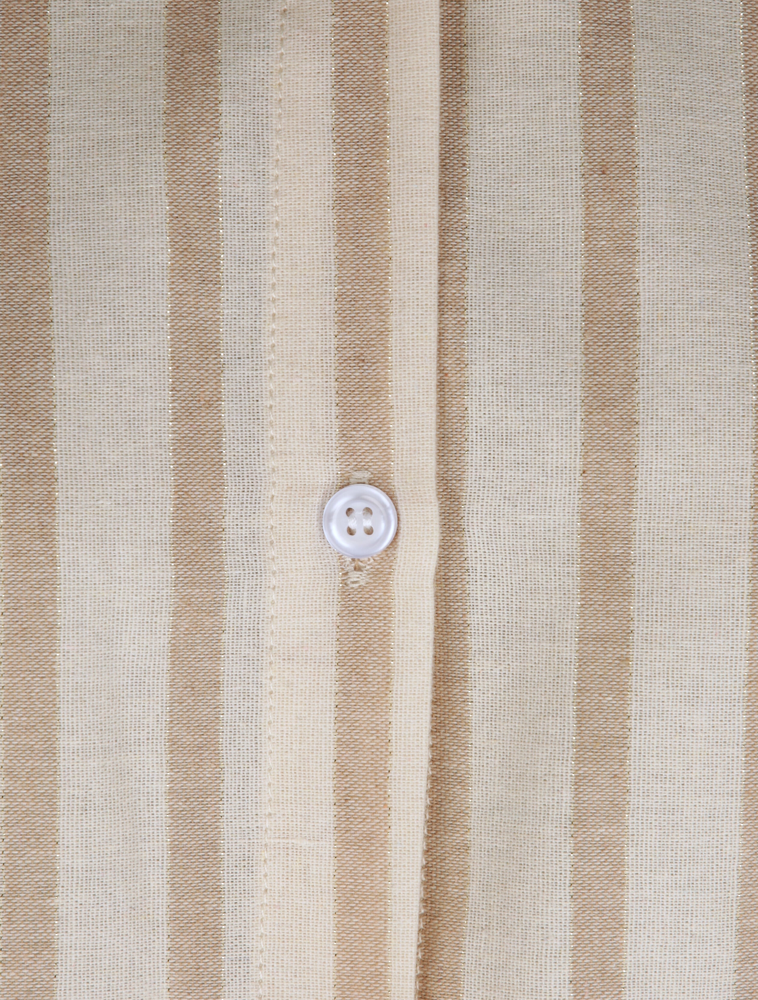 Chemise oversize rayée - Beige - 3