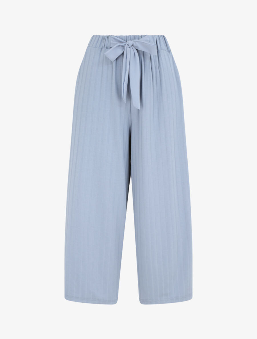Pantalon ample côtelé - Bleu - 4