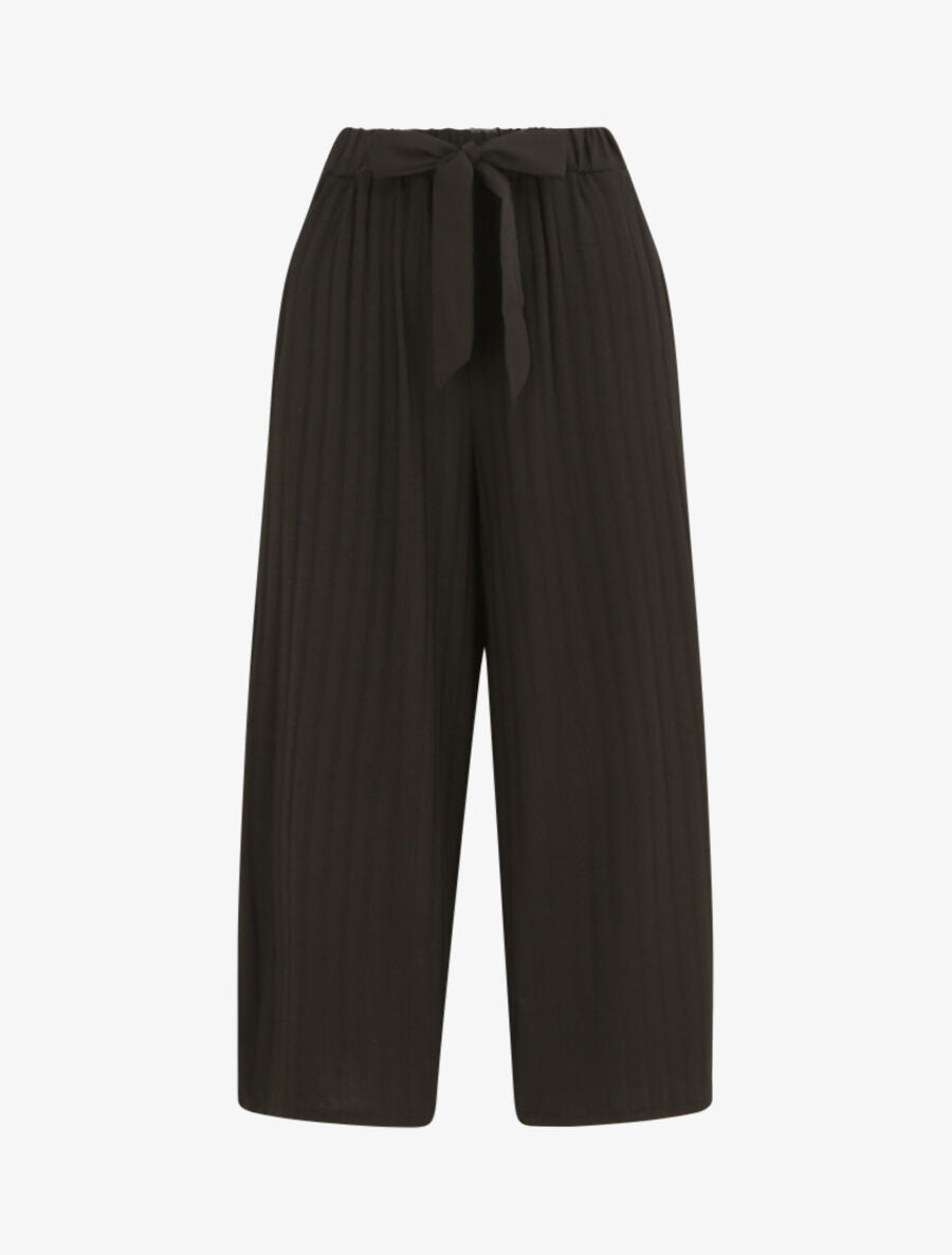 Pantalon ample côtelé - Noir - 4