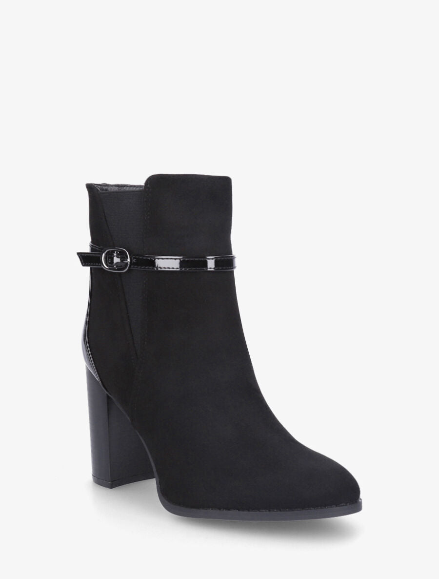 Bottines élastiquées bi-matière - Noir - 3