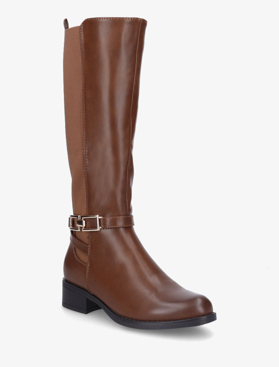 Bottes classiques élastiquées - Camel - 2