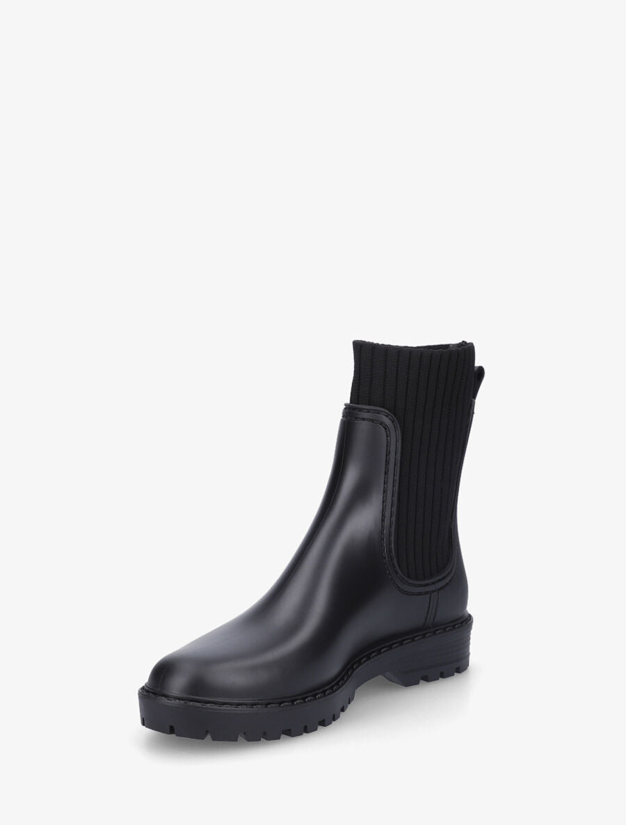 Bottines chaussettes en caoutchouc - Noir - 3