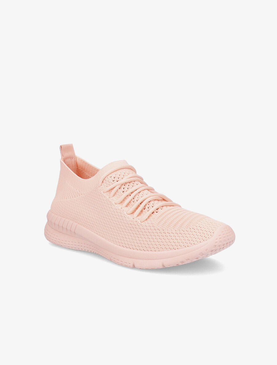 Baskets en mesh à lacets - Rose pâle - 2