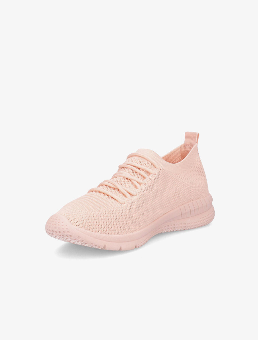 Baskets en mesh à lacets - Rose pâle - 3