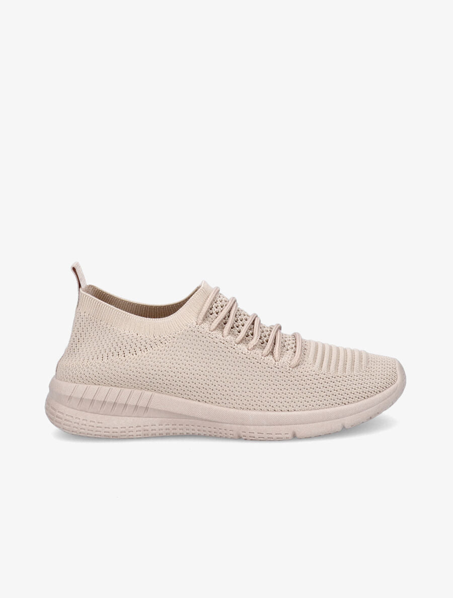 Baskets en mesh à lacets - Taupe - 5