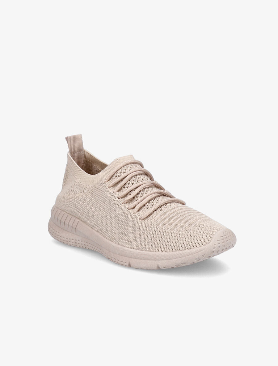 Baskets en mesh à lacets - Taupe - 2
