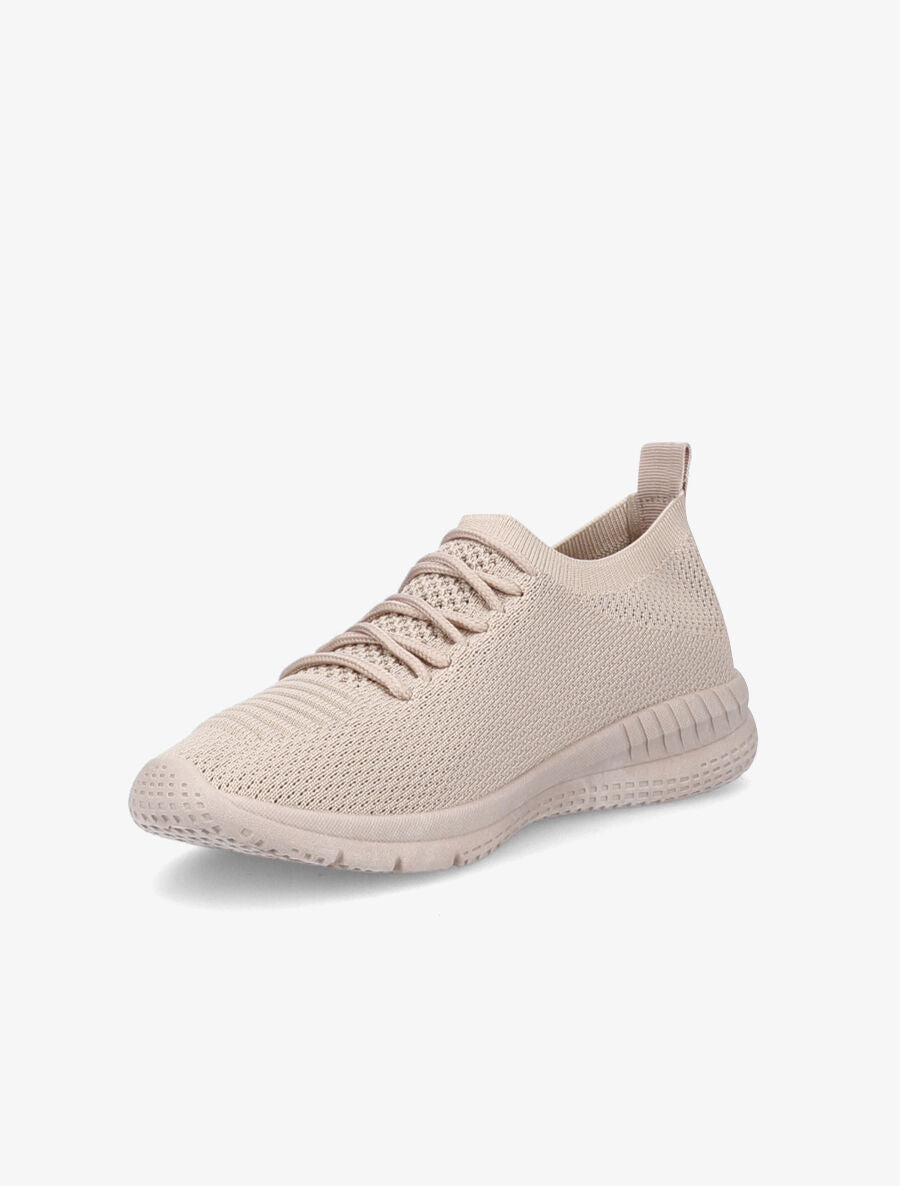 Baskets en mesh à lacets - Taupe - 3