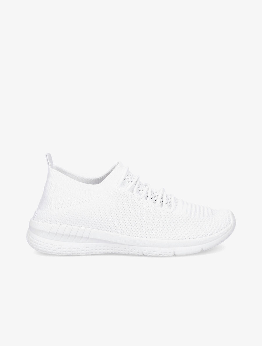 Baskets en mesh à lacets - Blanc - 5