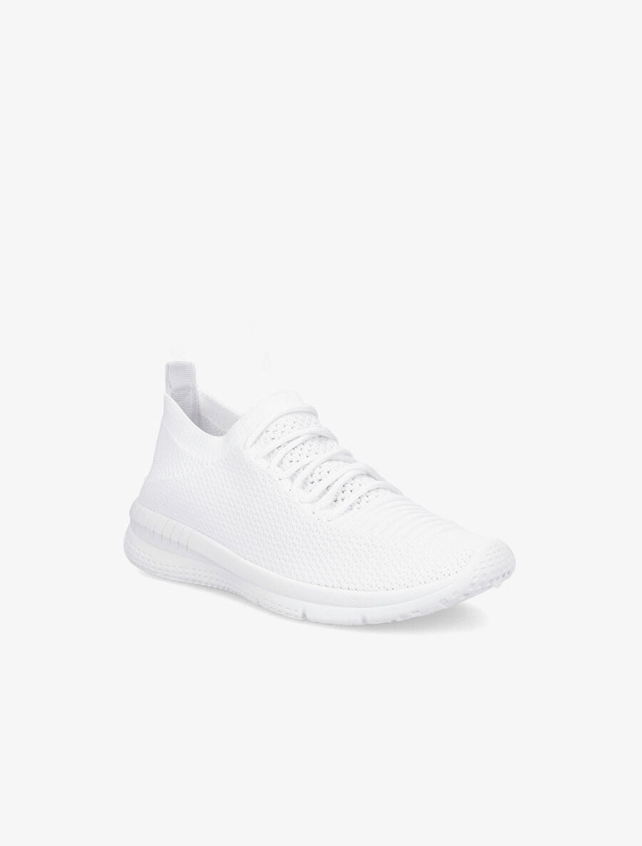 Baskets en mesh à lacets - Blanc - 2