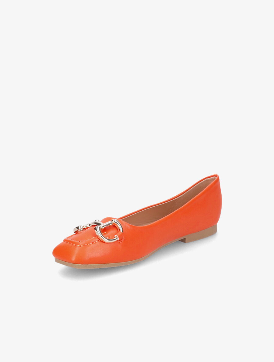 Ballerines à tige style mors - Orange - 3