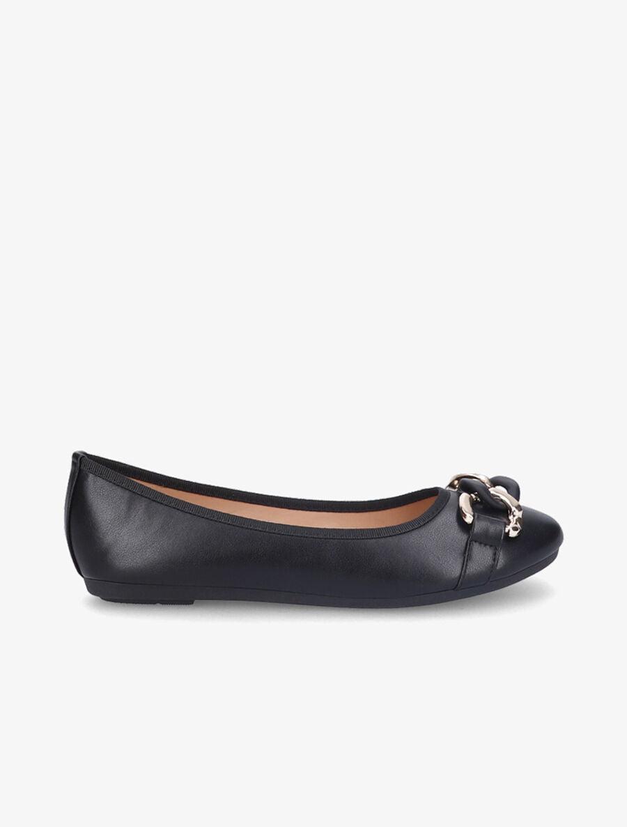 Ballerines à chaînes - Noir - 5